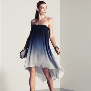 HALSTON heritage ombré mini dress